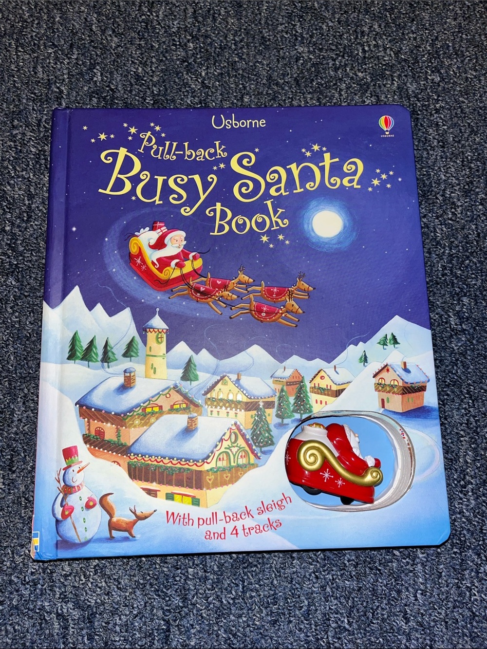 Usborne Pull Back Santa Board Book